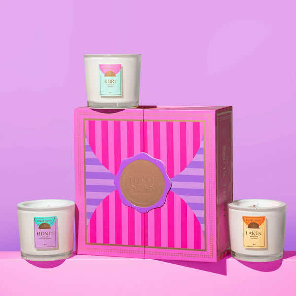Crystal Candle Trio Gift Set | Hunti, Kori & Laken