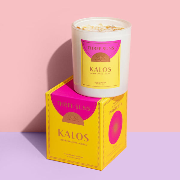 Three Suns Kalos' | Candle of Prosperity | Lychee Mango & Guava