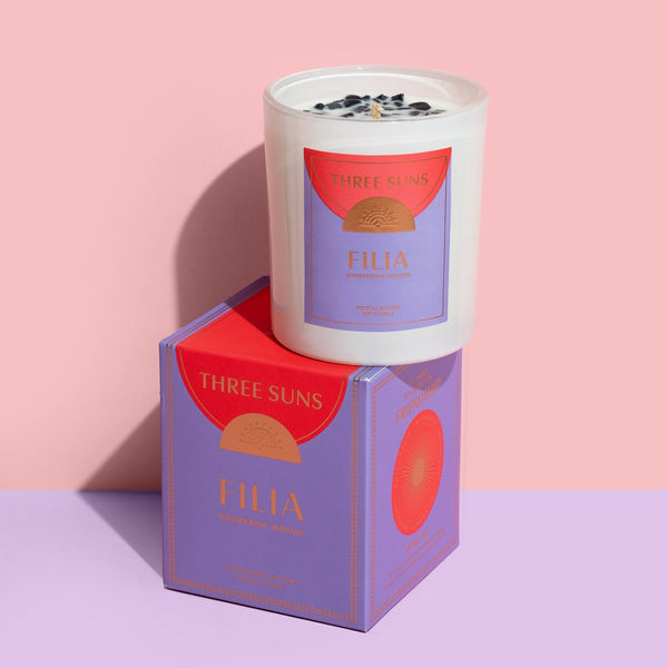 Three Suns Filia | Candle of Friendship | Whispering Woods | Candle Gift